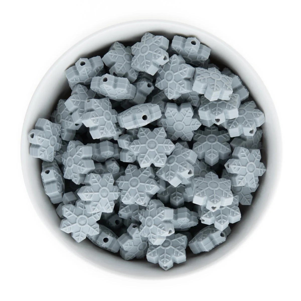 Snowflake Silicone Focal Beads