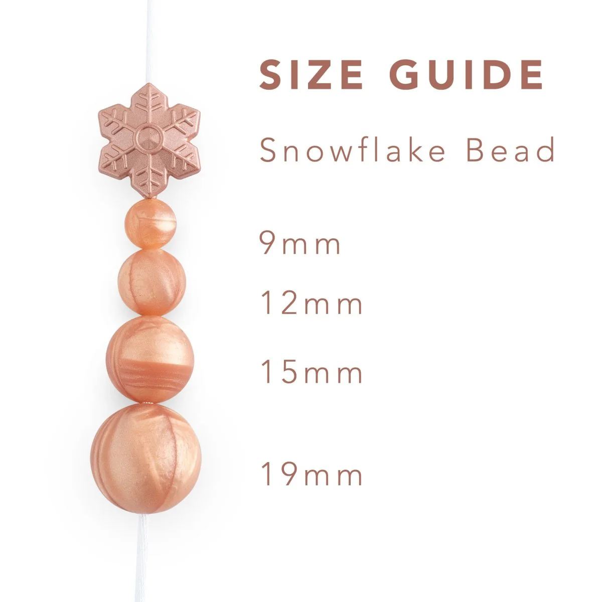 Snowflake Silicone Focal Beads - Image 5