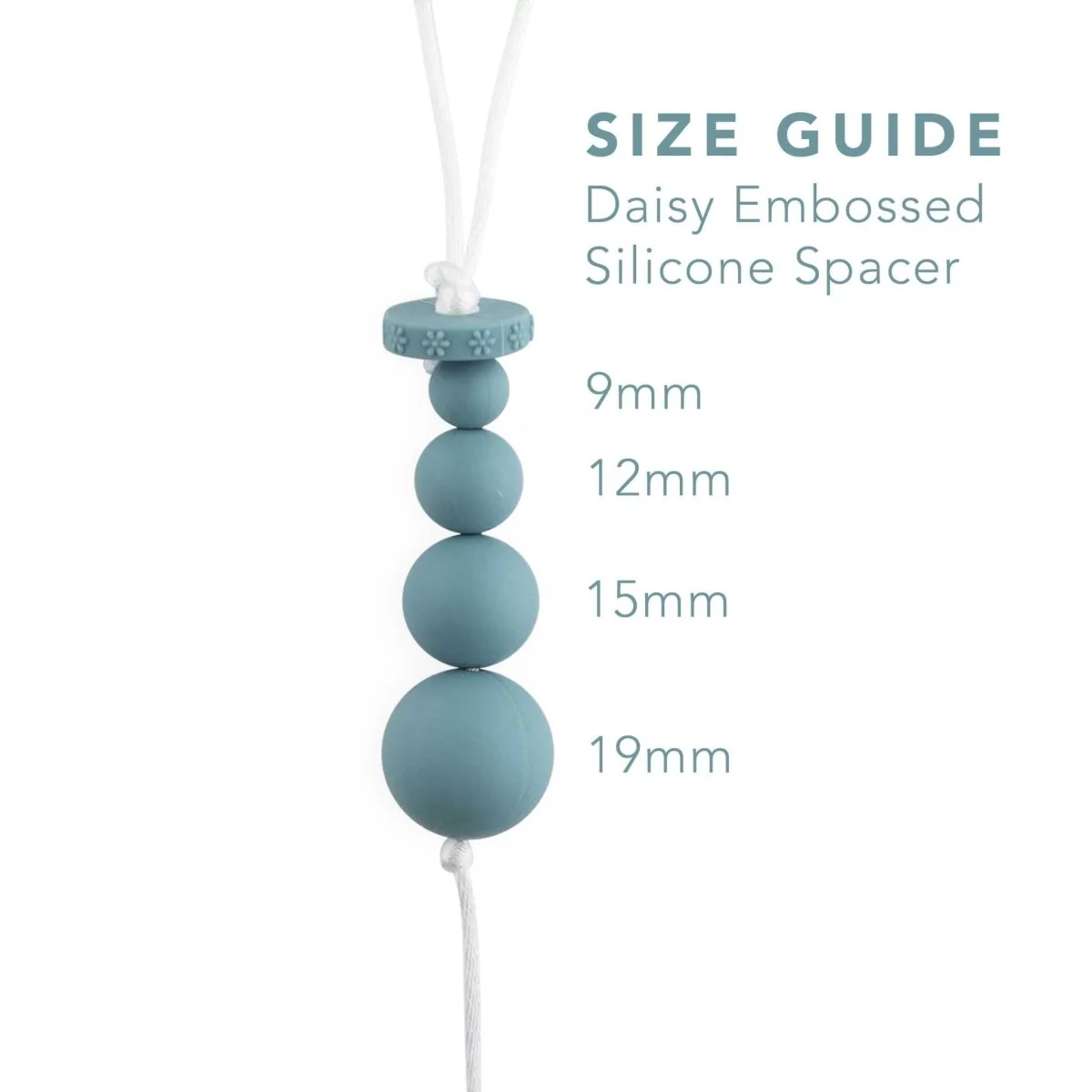 Daisy Embossed Spacer Beads - Image 10