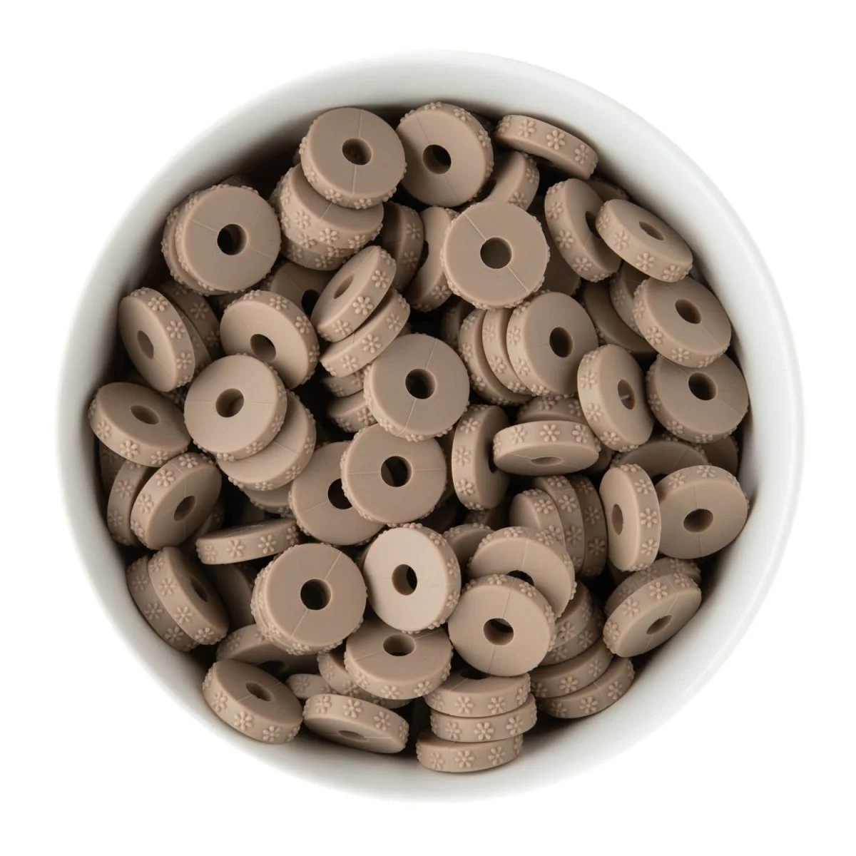 Daisy Embossed Spacer Beads - Image 3