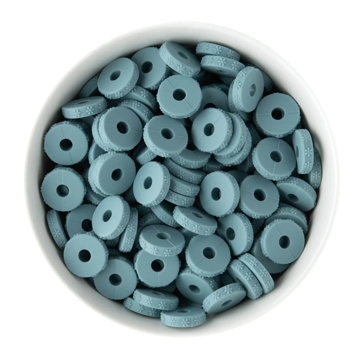 Daisy Embossed Spacer Beads - Image 4