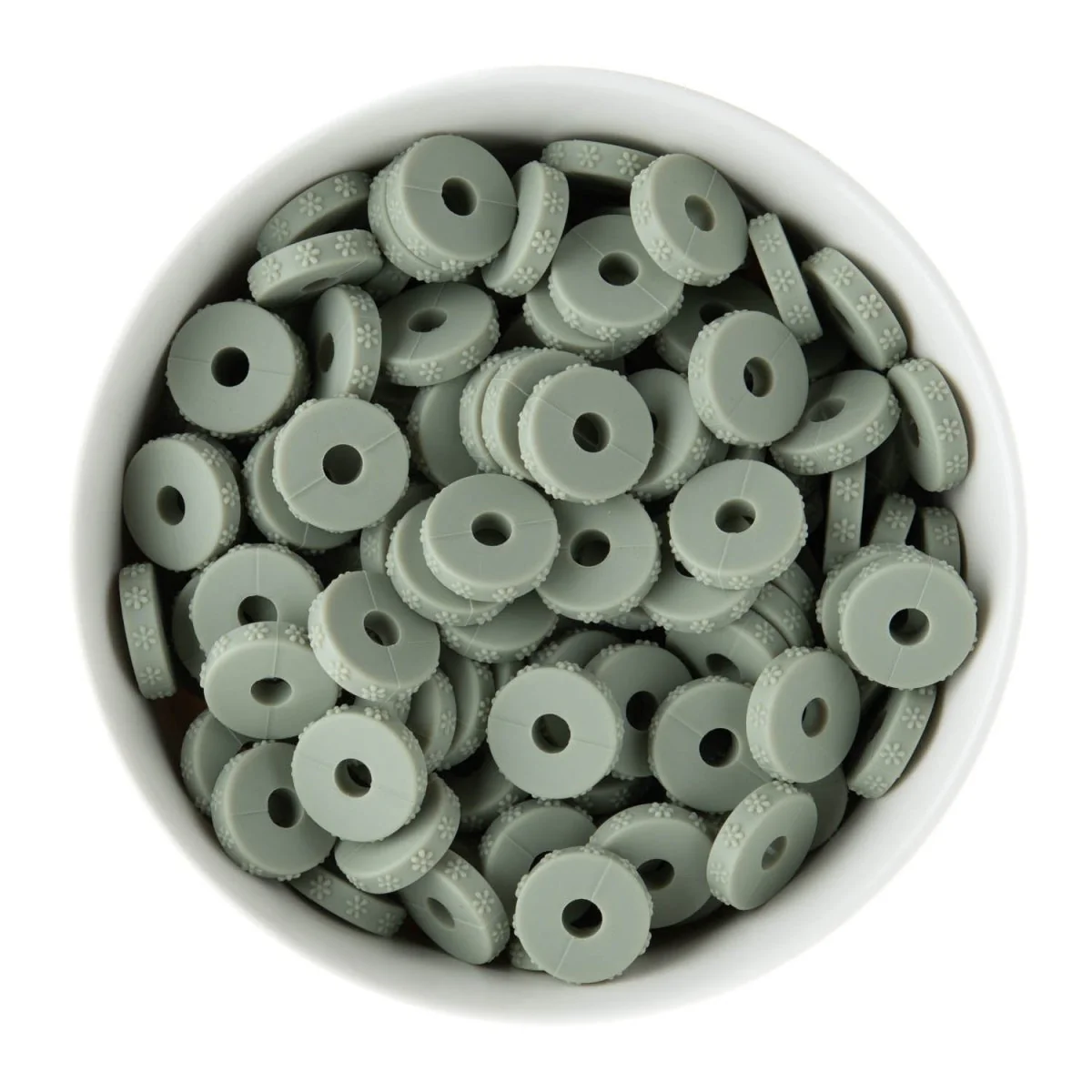 Daisy Embossed Spacer Beads - Image 6