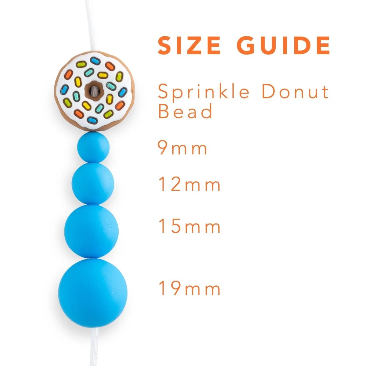 Sprinkle Donut Silicone Focal Beads - Image 4
