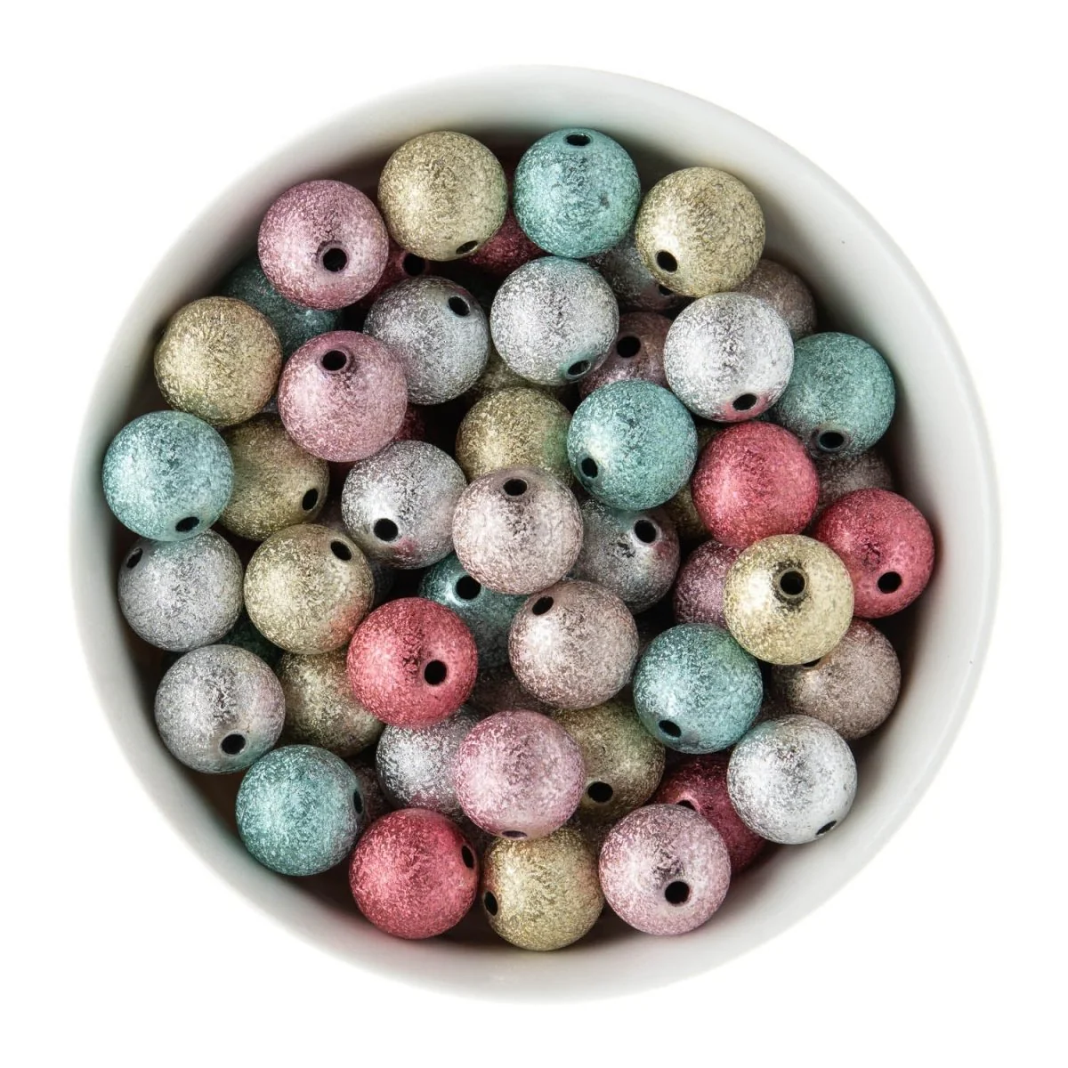 16mm Stardust Acrylic Round Beads