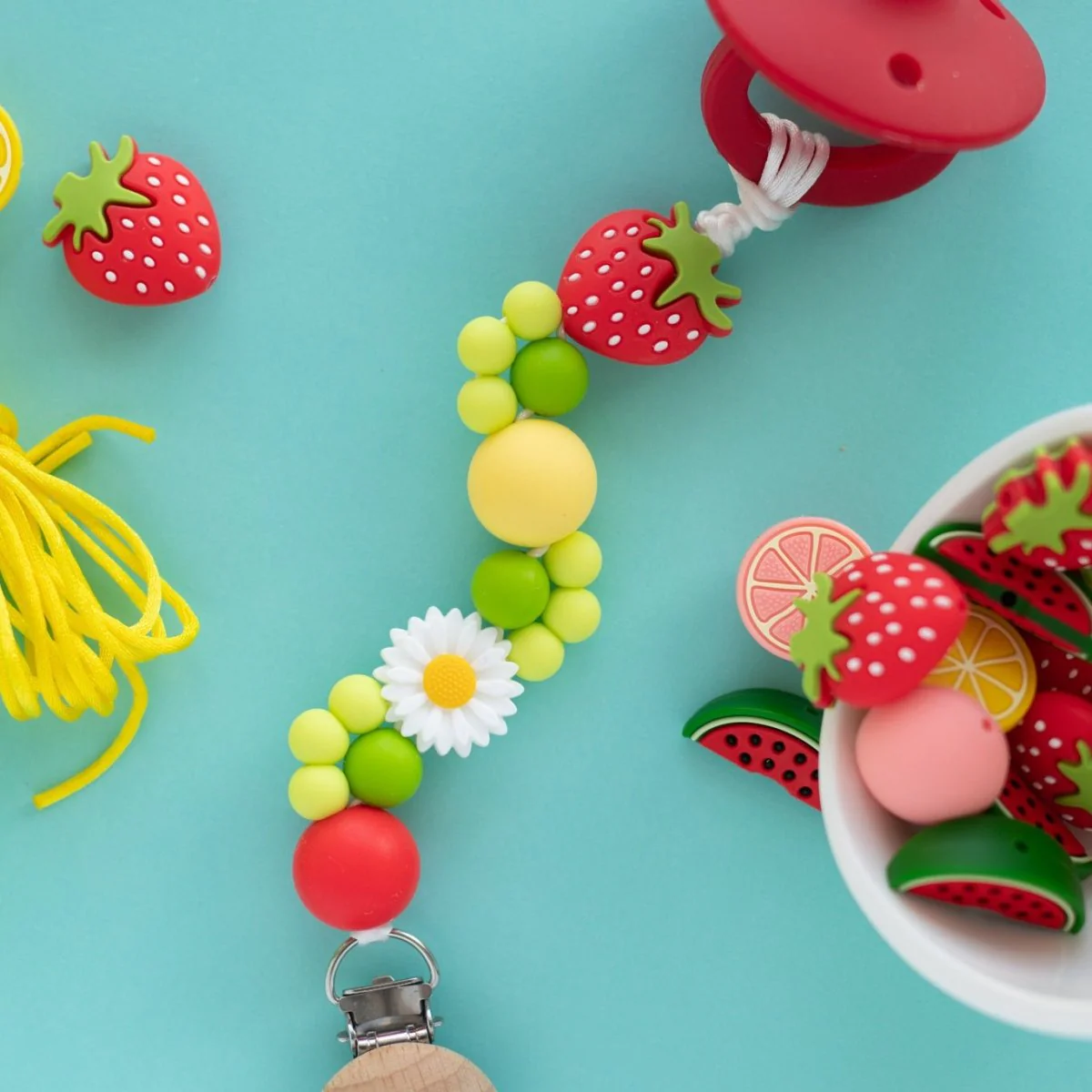 Strawberry Silicone Focal Beads - Image 4