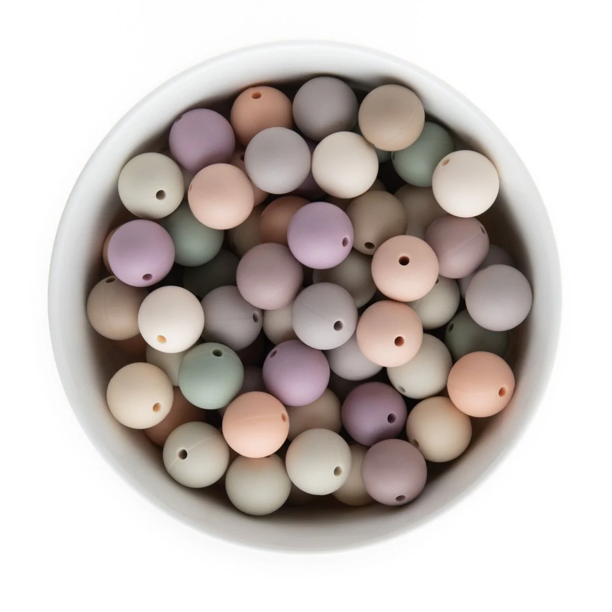 Subtle Hues 15mm Round Silicone Bead Packs