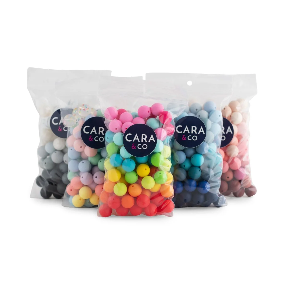 Subtle Hues 15mm Round Silicone Bead Packs - Image 2