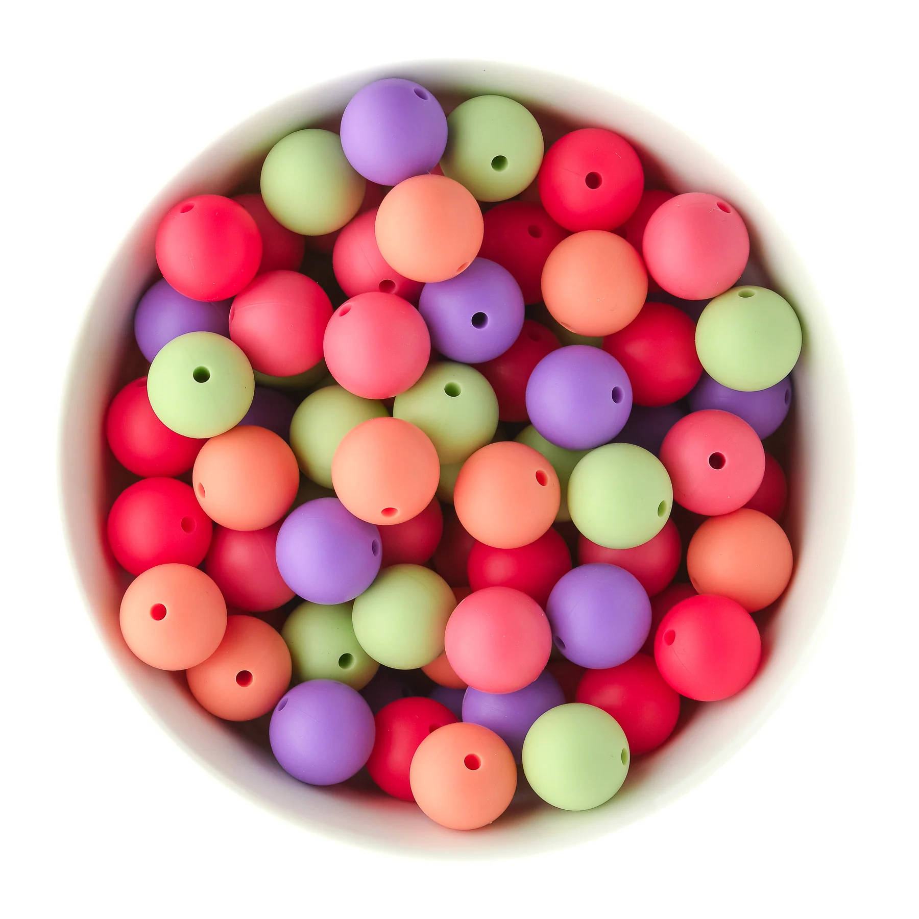 Summer Round Silicone Beads