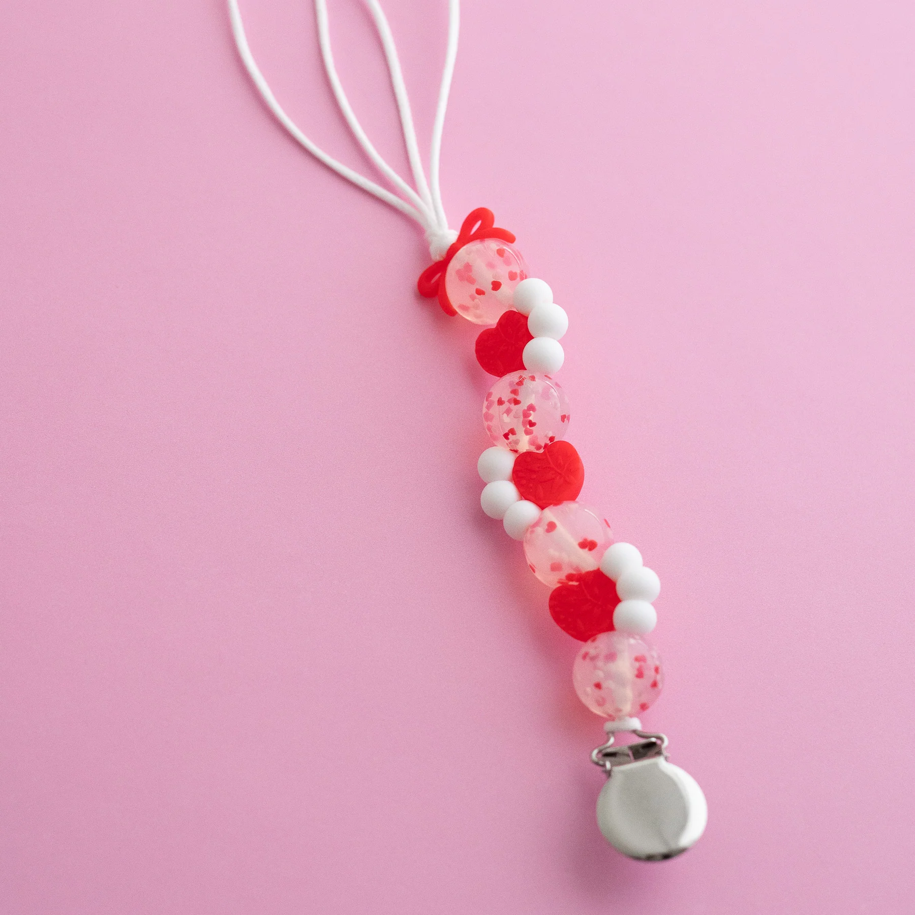 Sweetheart Sprinkle Pacifier Clip