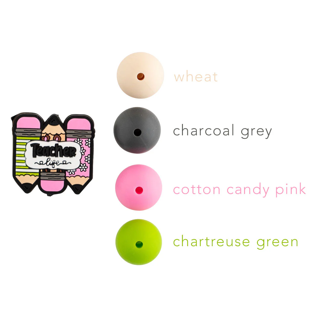 Teacher Life Silicone Focal Beads - Image 2