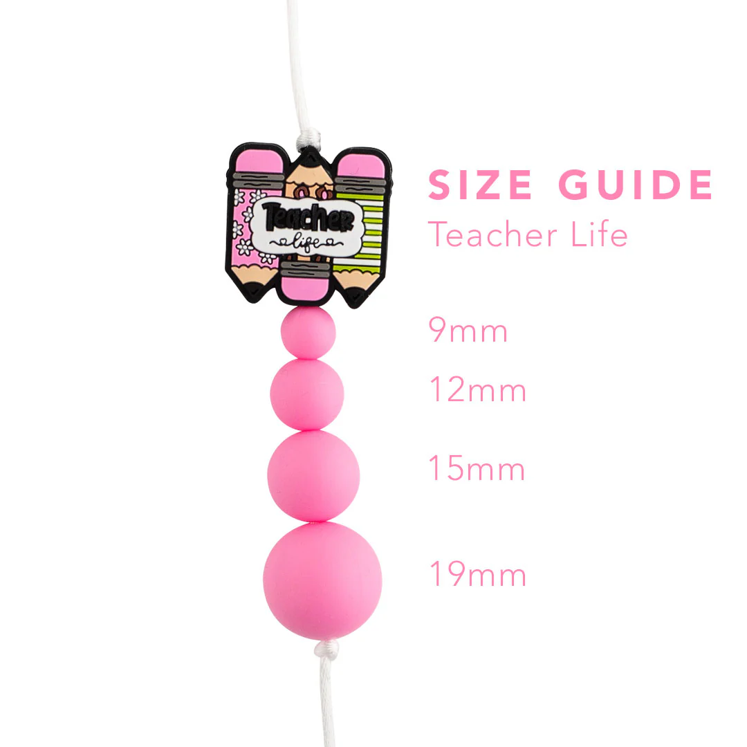 Teacher Life Silicone Focal Beads - Image 3