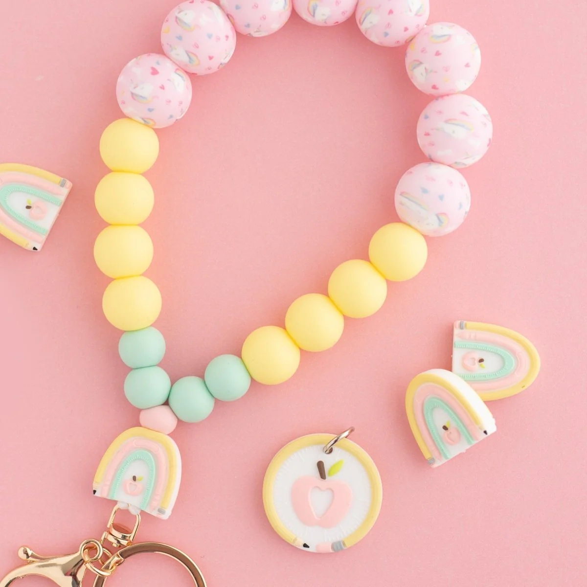 Teacher's Rainbow Silicone Focal Beads - Image 7