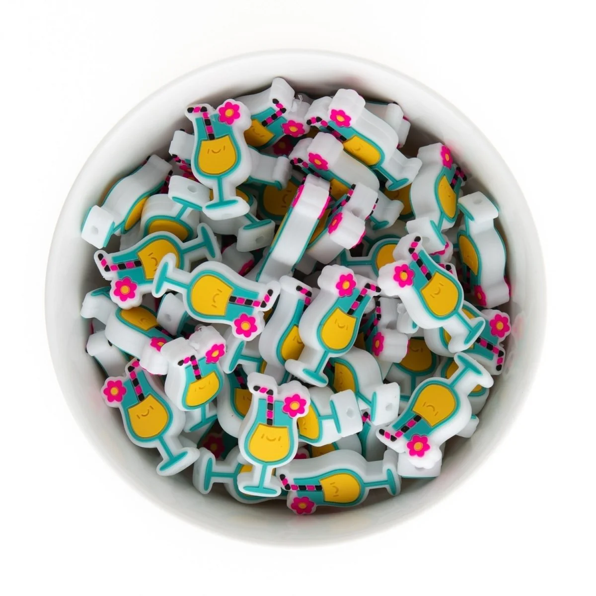 Tropical Drink Silicone Focal Beads