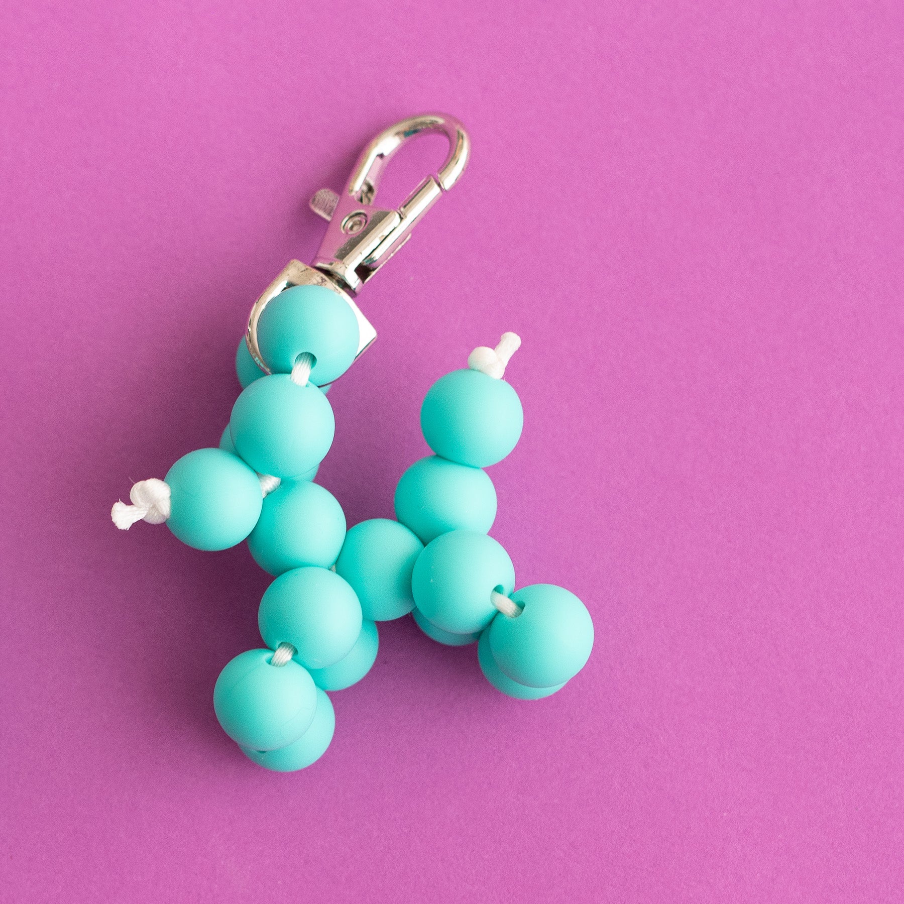Turquoise Balloon Dog Charm