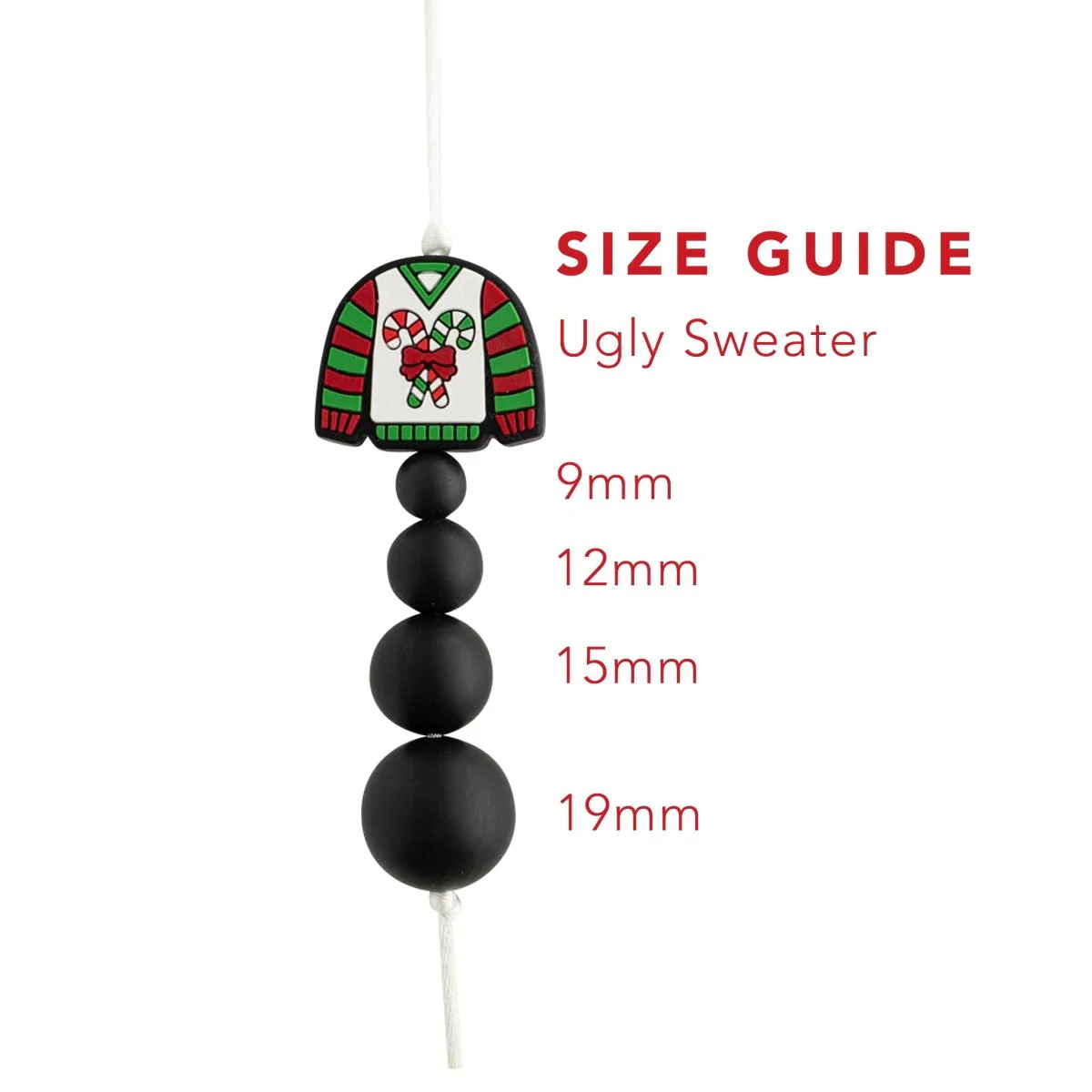 Ugly Sweater Silicone Focal Beads - Image 2