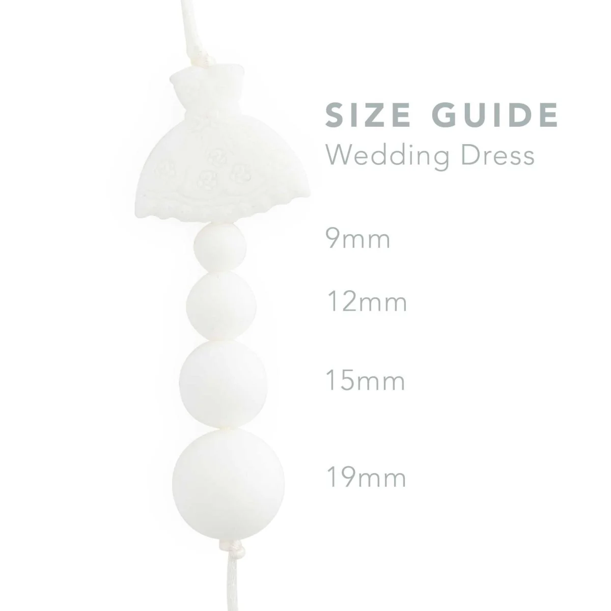 Wedding Dress Silicone Focal Beads - Image 2