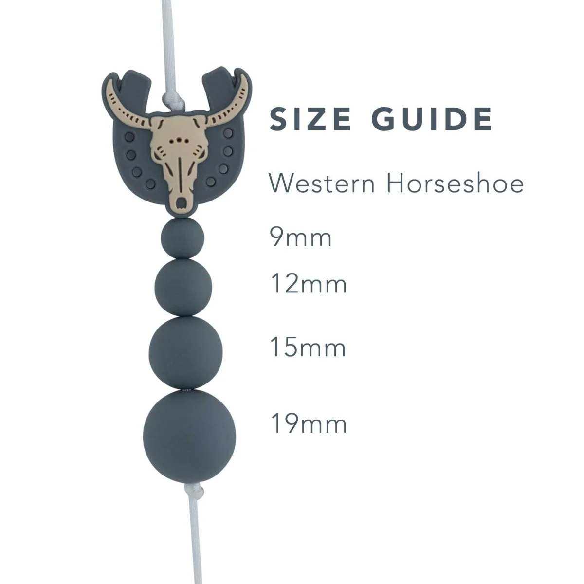 Western Horseshoe Silicone Focal Beads - Image 4