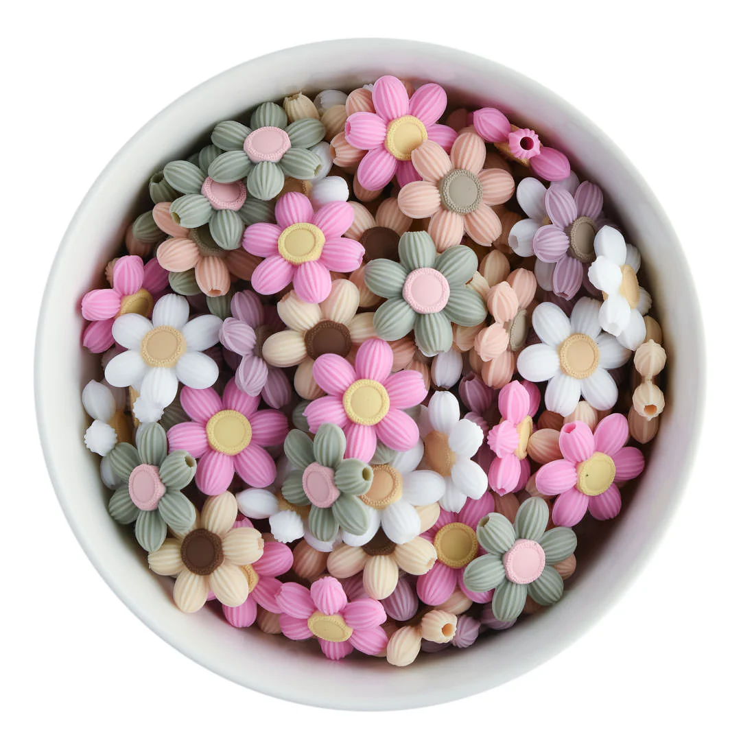 Wildflower Silicone Focal Beads