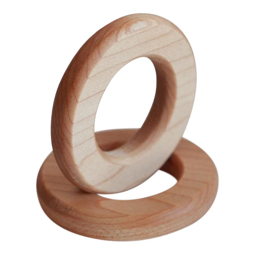 Maple Wood Flat-Faced Rings - Image 4